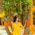 Yellow muslin printed Kurta set