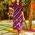 Purple  muslin printed kurta set
