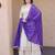white anarkali gown set with designer dupatta