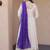 white anarkali gown set with designer dupatta