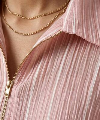 Champagne pink imported satin co ord set 3