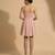 Blush pink embroidered chanderi cotton dress