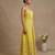 Yellow embroidered cotton poplin dress