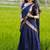 Navy Blue South Indian Festive Silk Lehenga Choli