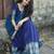 Royal Blue South Indian Festive Silk Lehenga Choli