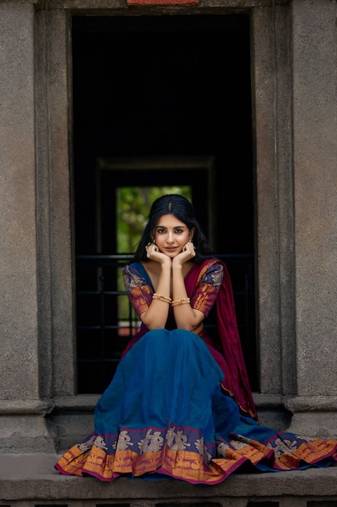 Morpich South Indian Festive Silk Lehenga Choli