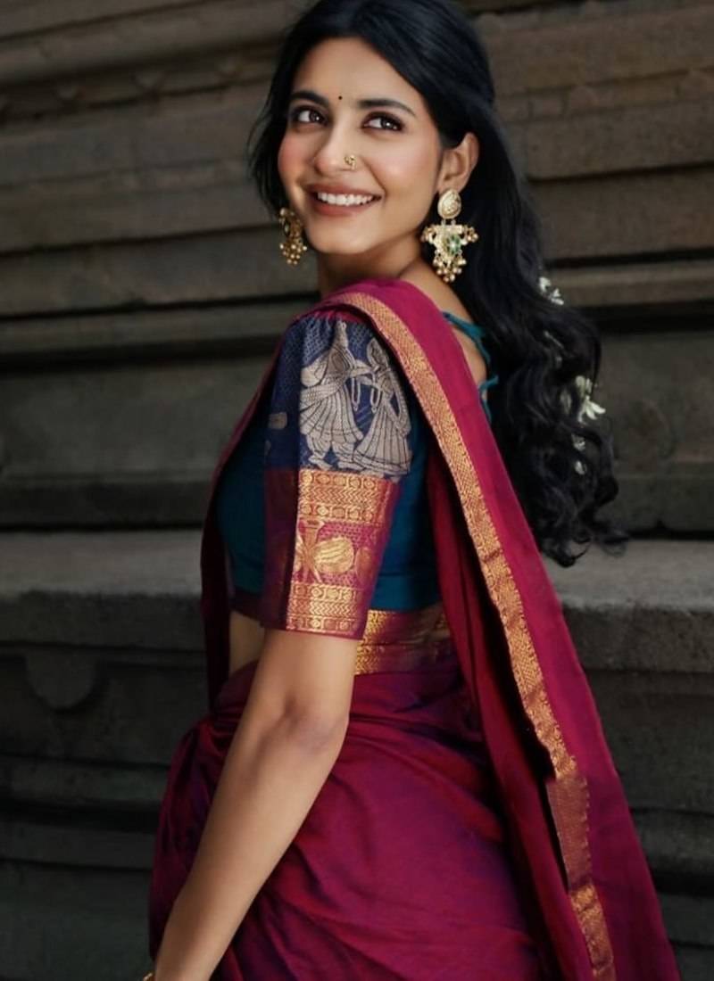 Morpich South Indian Festive Silk Lehenga Choli