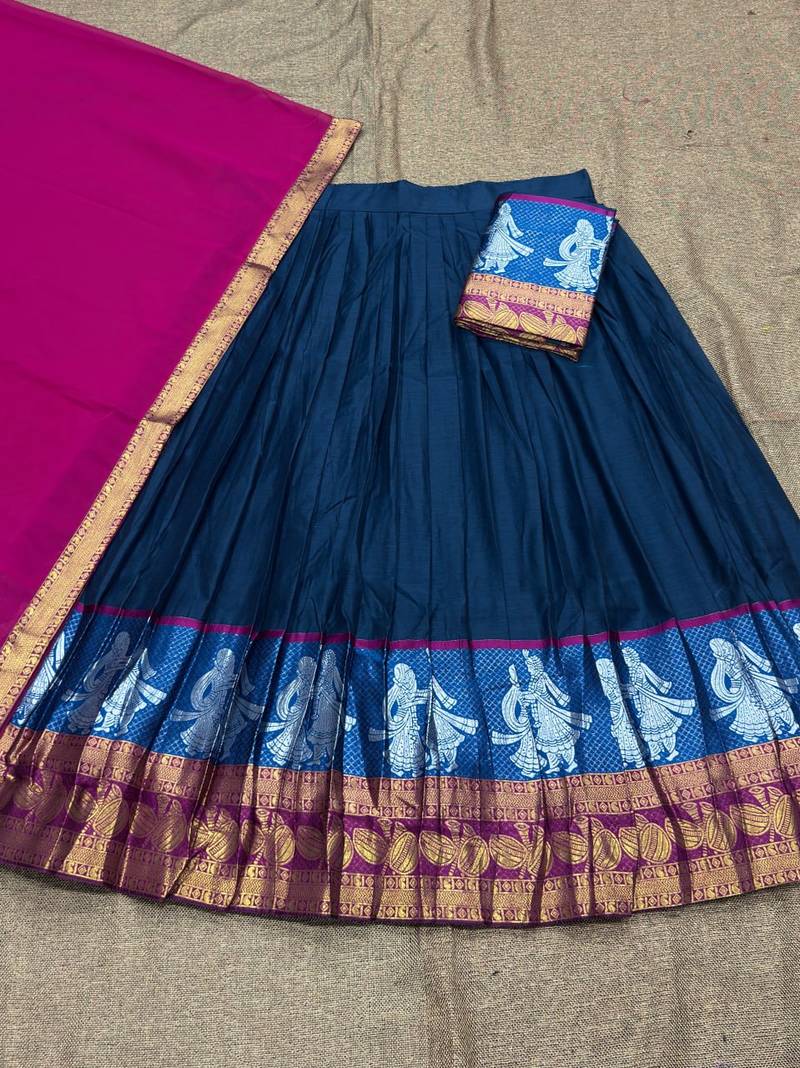 Morpich South Indian Festive Silk Lehenga Choli