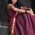 Maroon South Indian Festive Silk Lehenga Choli