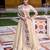 BEIGE EMBROIDERED WORK SILK LEHENGA CHOLI WITH DUPATTA.