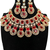 Western party wear silver plated chain pendant set
