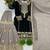 Black georgette embroidered palazzo set