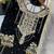 Black georgette embroidered palazzo set
