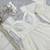 White silk blend embroidered anarkali suit