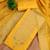 yellow silk blend zari woven dress material