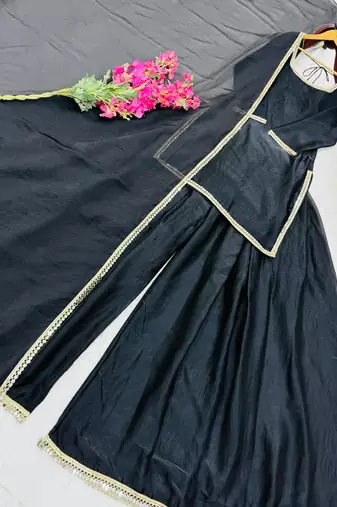 Black mirror work readymade suit