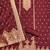 maroon silk blend zari woven dress material