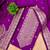 purple silk blend zari woven dress material