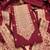 maroon silk blend zari woven dress material