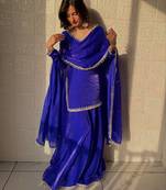 Womens new trending less and mirror work kuta set