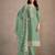 Green organza embroidered salwaar kameez set