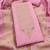 pink silk blend zari woven dress material