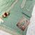 Green organza embroidered salwaar kameez set