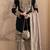 Black georgette embroidered palazzo set