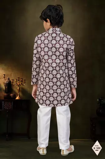 boys stylish indo western ethnic set thread work for festive