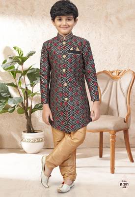 boys stylish indo western ethnic set thread work for festive 1