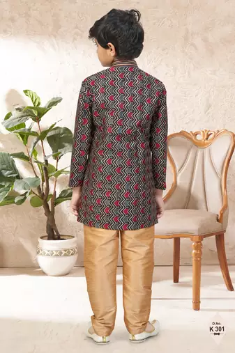 boys stylish indo western ethnic set thread work for festive