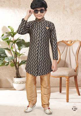 boys stylish indo western ethnic set thread work for festive 1