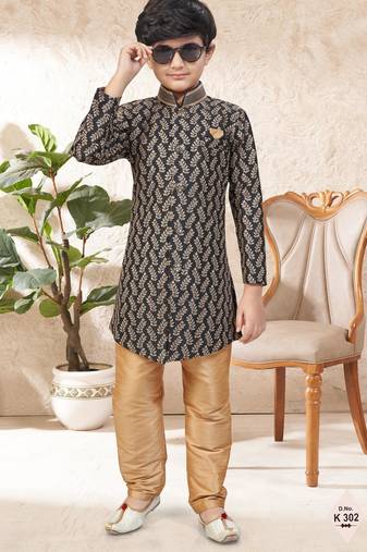 boys stylish indo western ethnic set thread work for festive