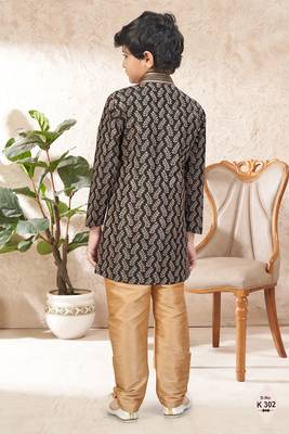 boys stylish indo western ethnic set thread work for festive 3