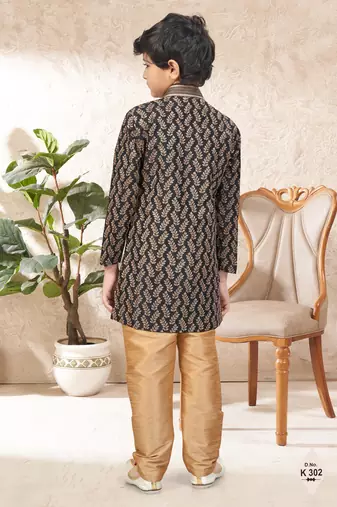 boys stylish indo western ethnic set thread work for festive