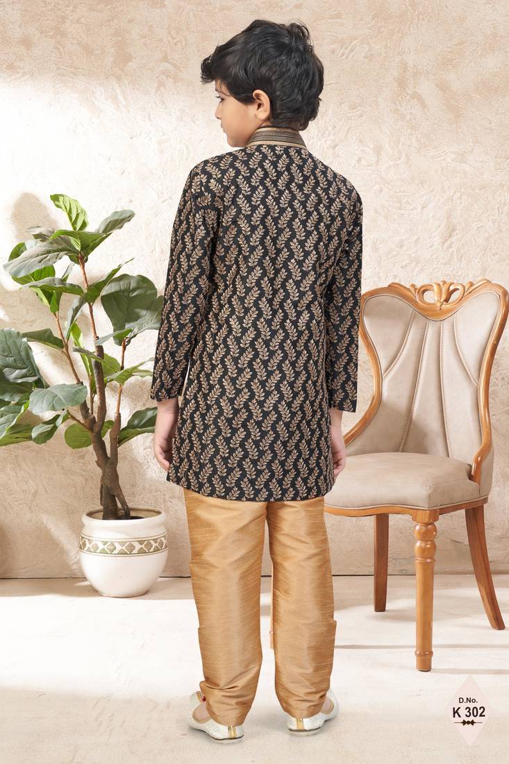 boys stylish indo western ethnic set thread work for festive