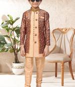 boys stylish indo western ethnic set thread work for festive