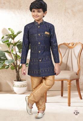 boys stylish indo western ethnic set thread work for festive 1