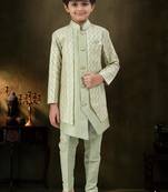 boys stylish indo western ethnic set thread work for festive