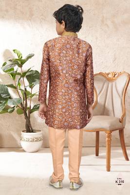 boys stylish indo western ethnic set thread work for festive 3