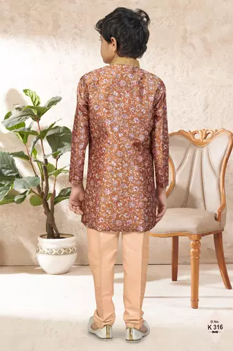 boys stylish indo western ethnic set thread work for festive