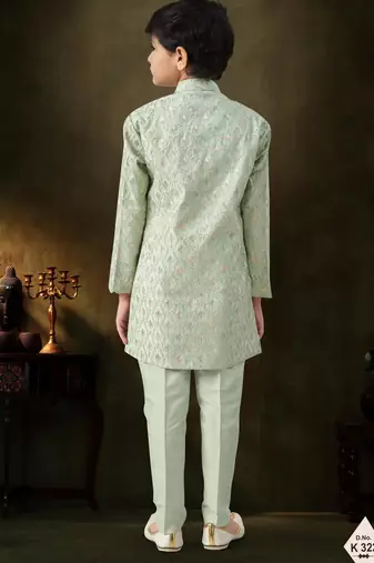 boys stylish indo western ethnic set thread work for festive