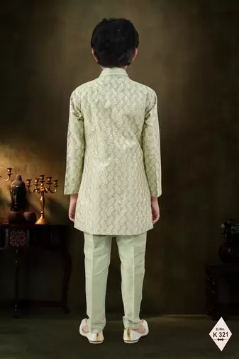 boys stylish indo western ethnic set thread work for festive