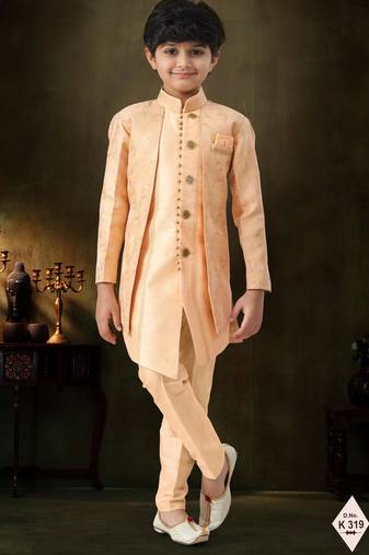 boys stylish indo western ethnic set thread work for festive