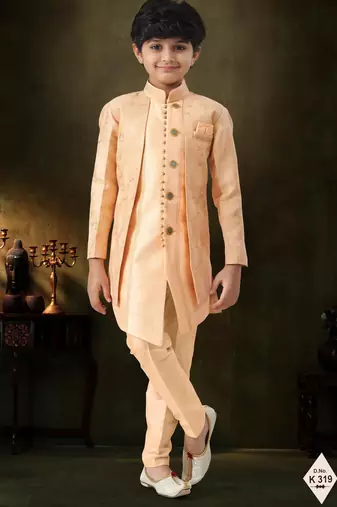 boys stylish indo western ethnic set thread work for festive