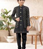 boys stylish indo western ethnic set thread work for festive