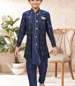 boys stylish indo western ethnic set thread work for festive