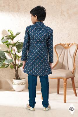 boys stylish indo western ethnic set thread work for festive 3