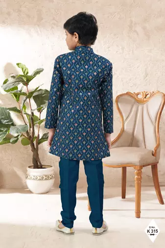 boys stylish indo western ethnic set thread work for festive