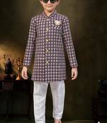 boys stylish indo western ethnic set thread work for festive